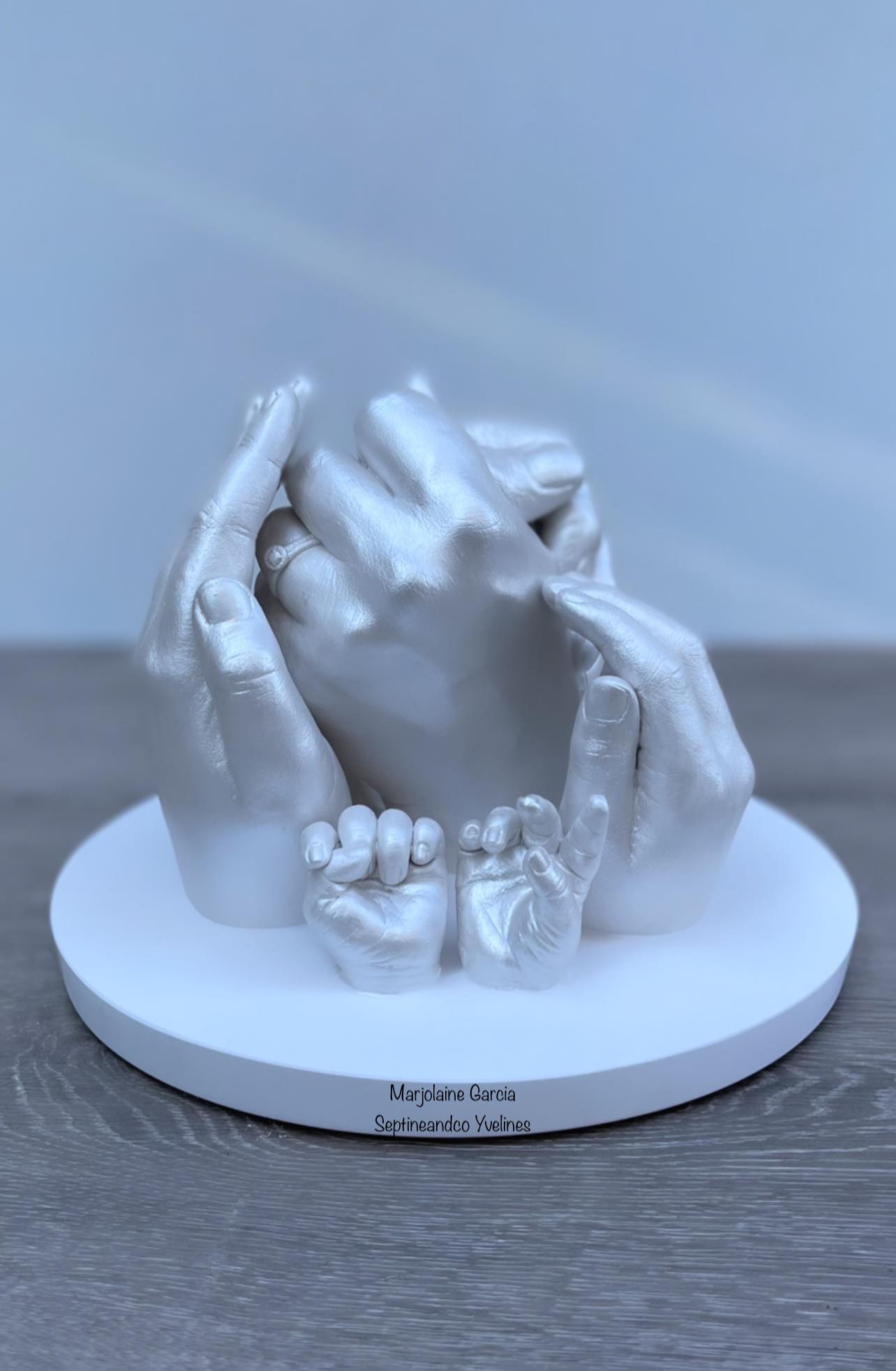 Kit de Moulage Main Couple Empreinte, 3D Adultes Bébé Famille